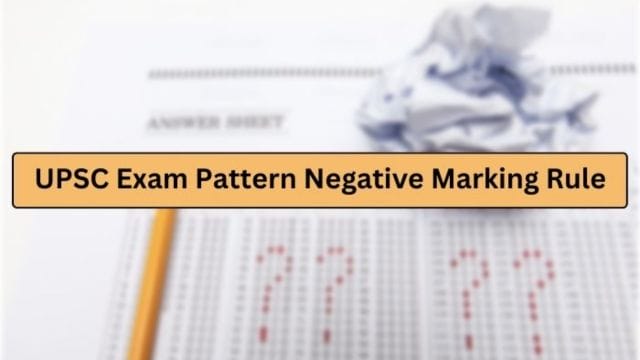 How Much Negative Marking in UPSC
